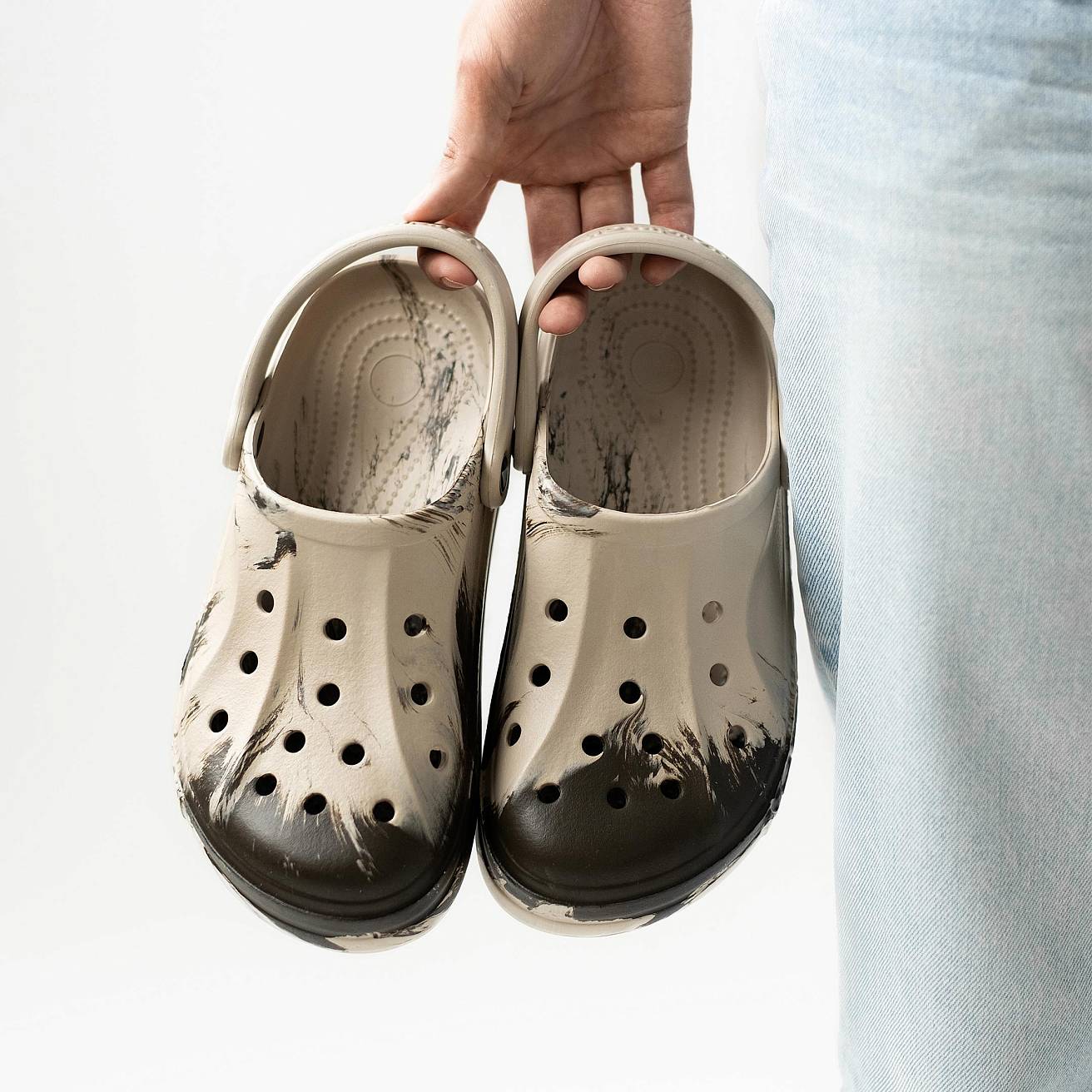 Сабо из ЭВА Nordman Shark цвет бежевый с серым - фото 2