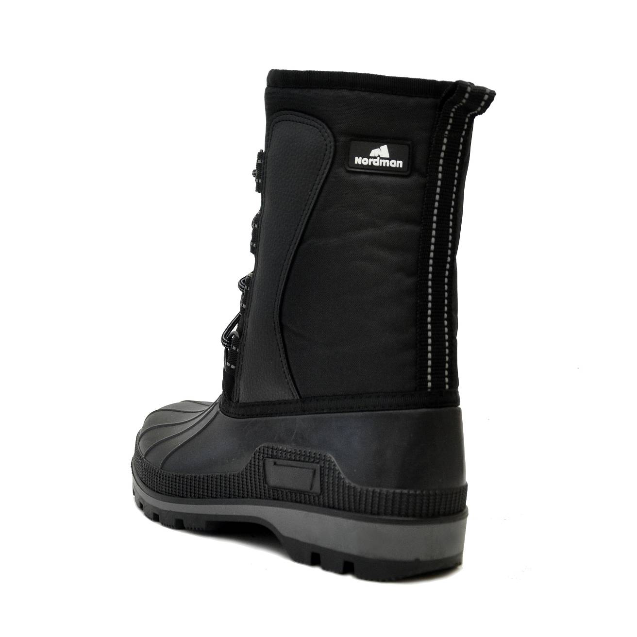 Сноубутсы Nordman Kraft  утепленные из ТЭП на шнурках черные - фото 4