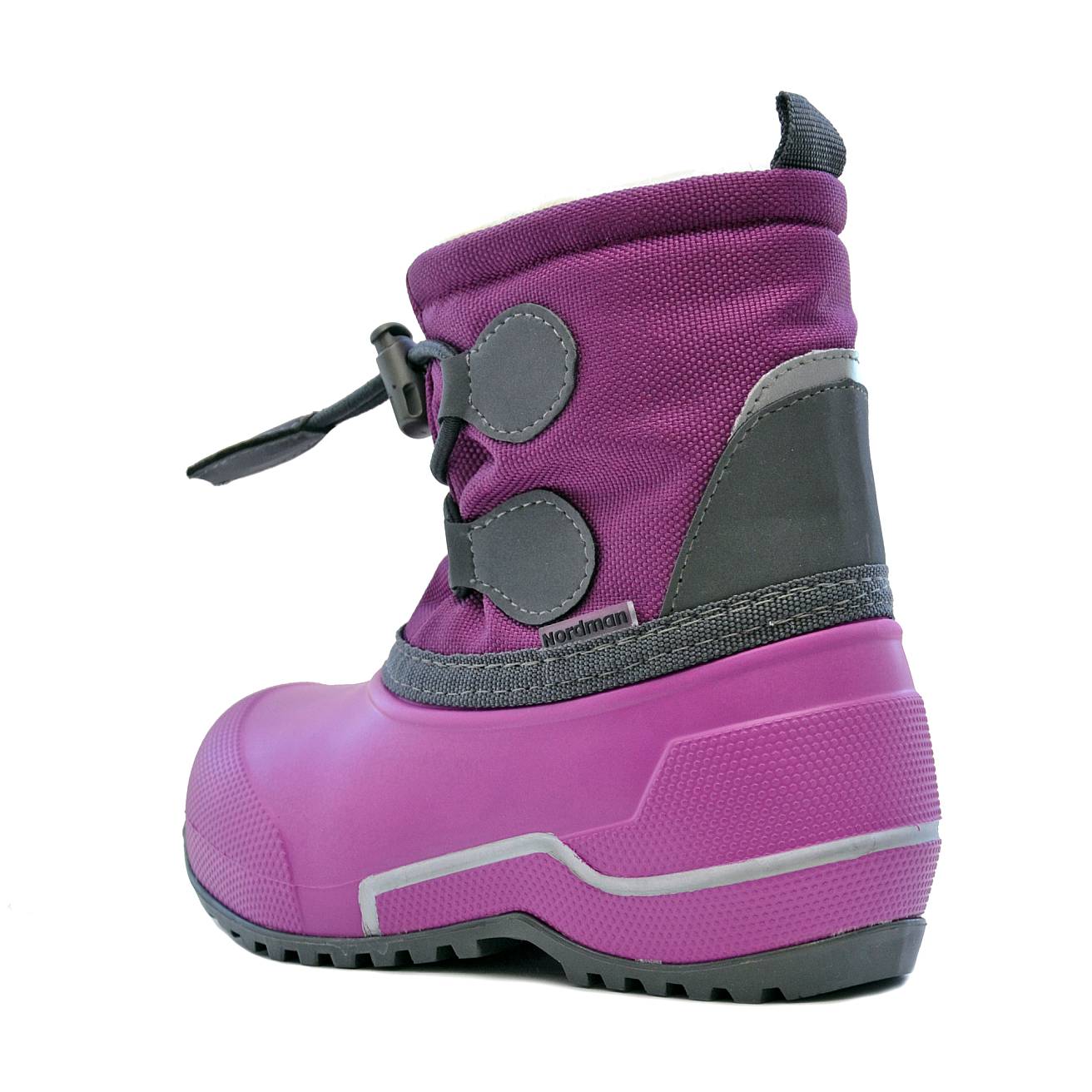 Сноубутсы Nordman Cross из ЭВА+ТЭП фуксия/серый - фото 4