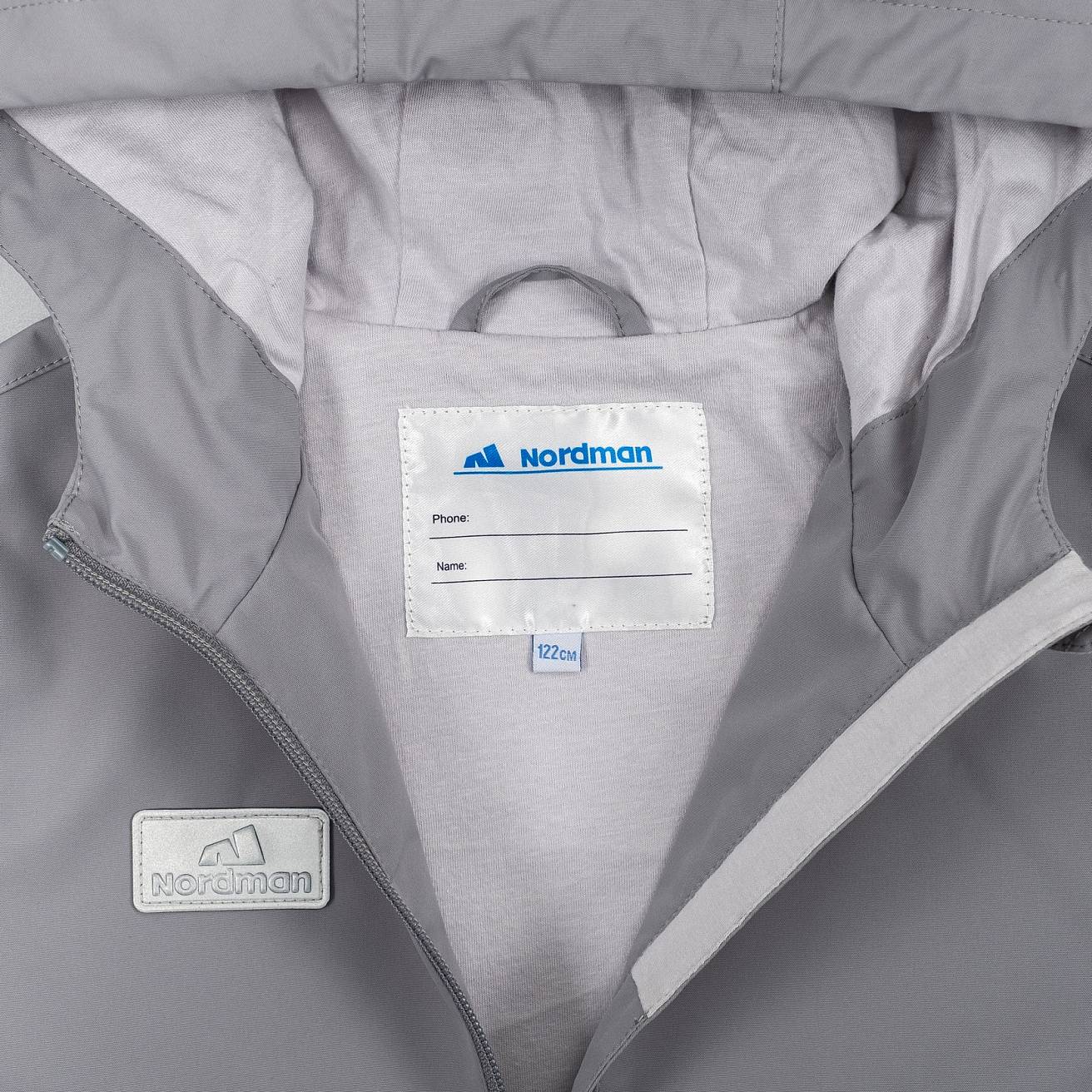 Nordman Wear куртка-ветровка без утеплителя серая - фото 7