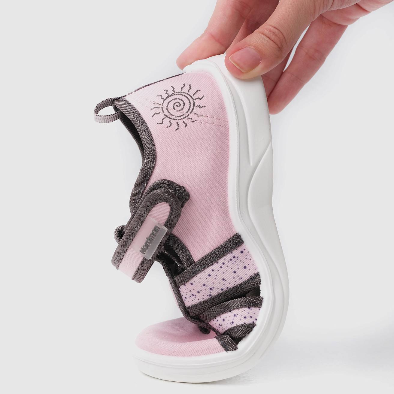 Тапочки детские Nordman Stars цвет розовый - фото 2