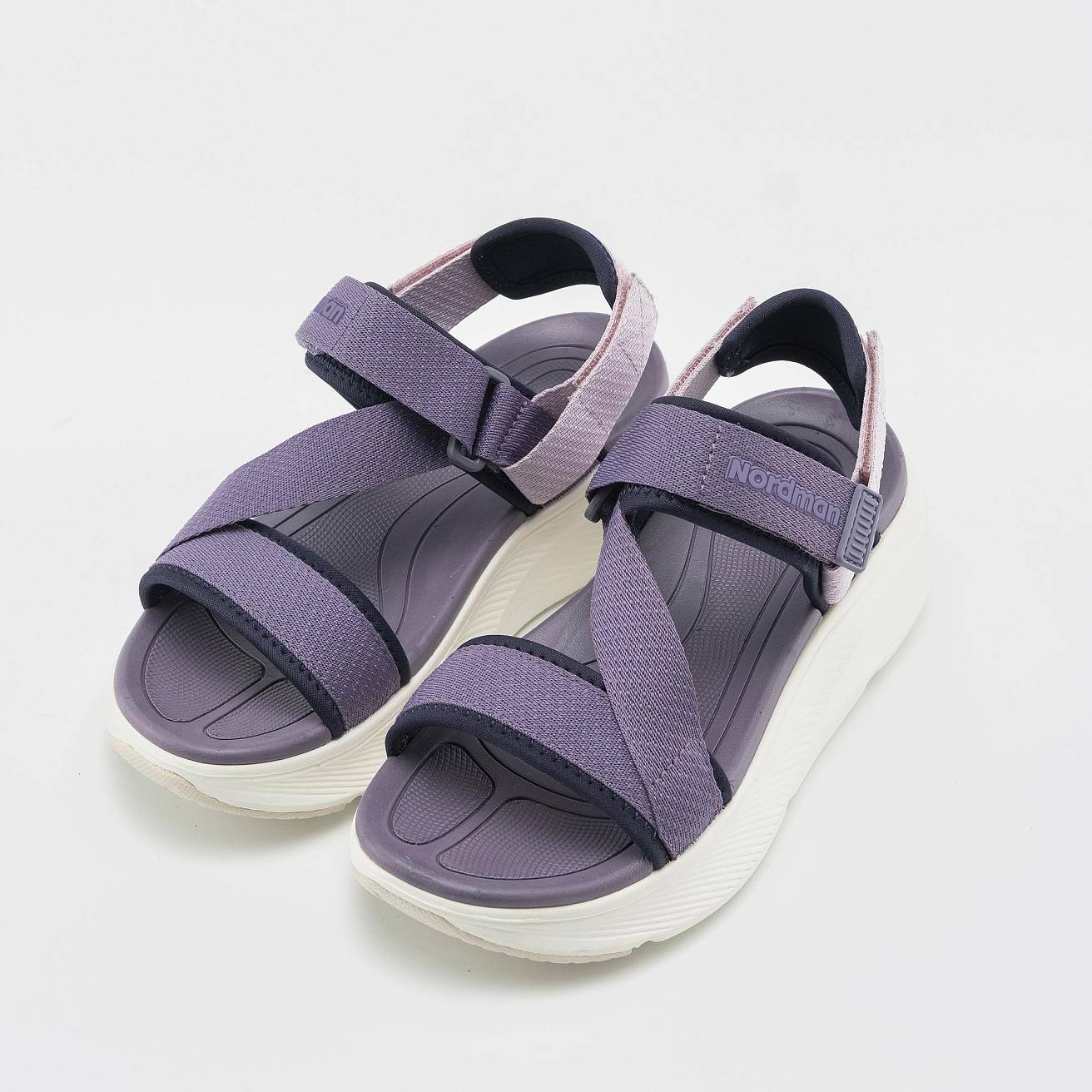 Nordman сандалии женские летние пурпурные - фото 3