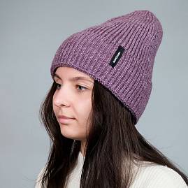 Фото Шапка вязаная Nordman цвет лиловый