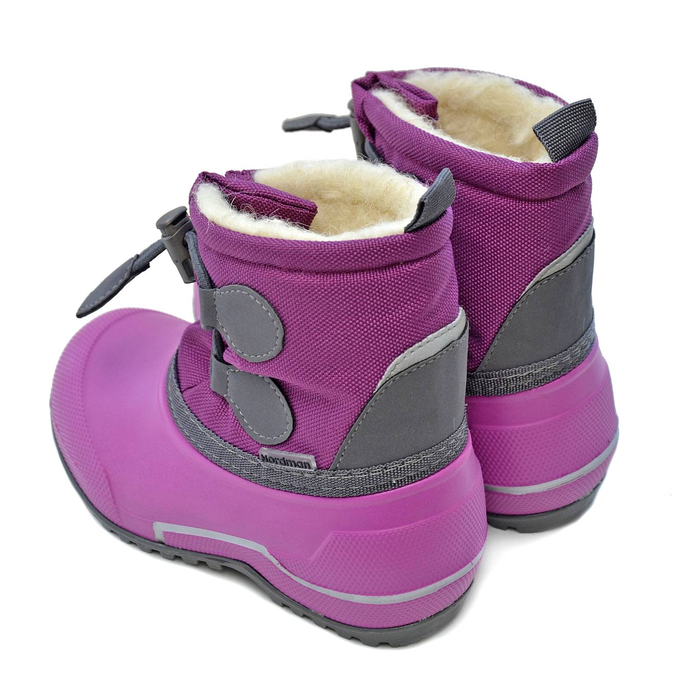 Сноубутсы Nordman Cross из ЭВА+ТЭП фуксия/серый - фото 6