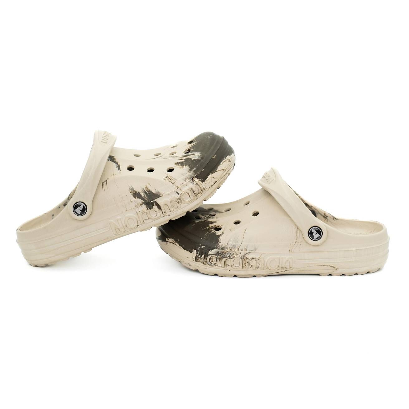 Сабо из ЭВА Nordman Shark цвет бежевый с серым - фото 6