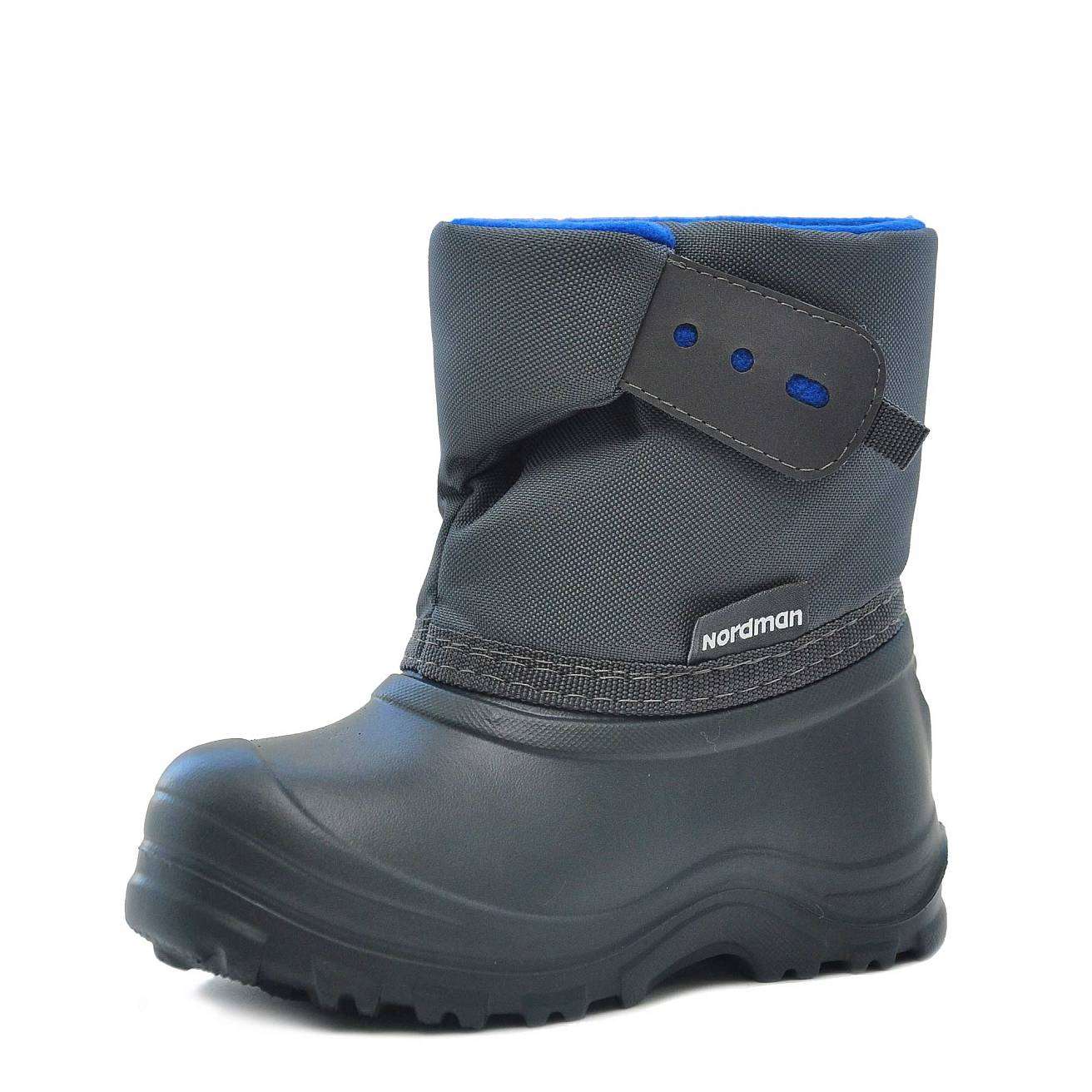 Сноубутсы Nordman Joy из ЭВА на высокой липучке Васильковые с серым - фото 2