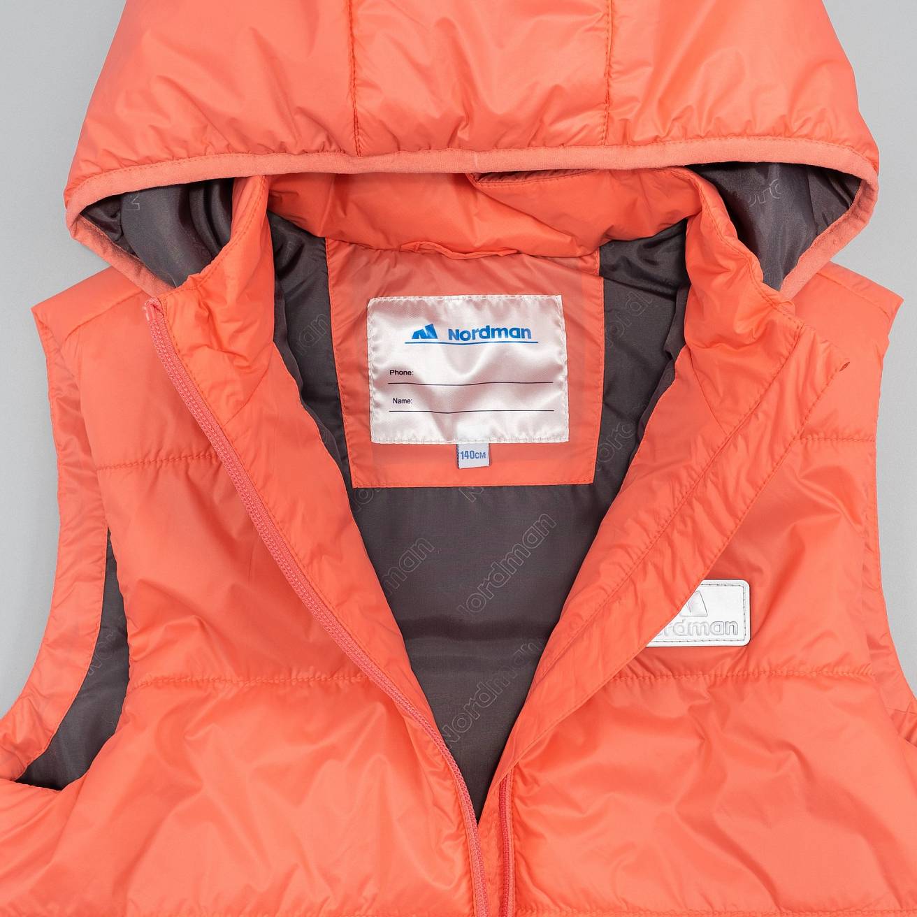 Nordman Wear жилет утепленный для девочки розовый - фото 5