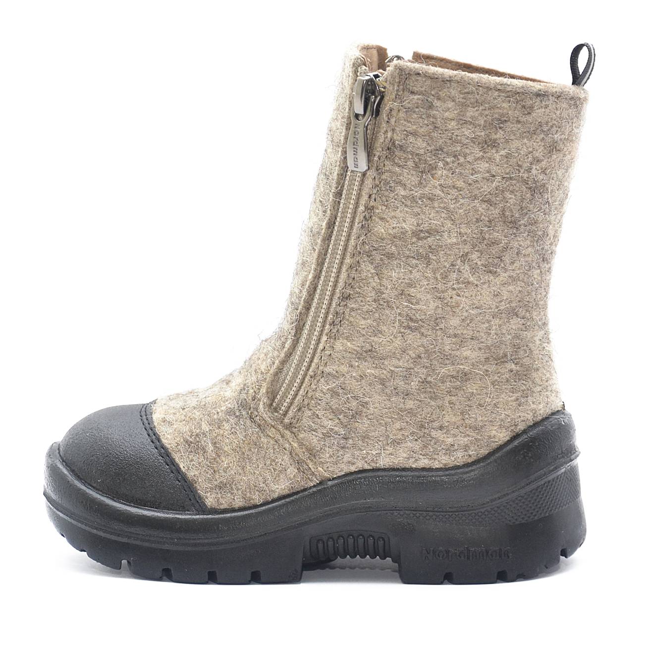 Валенки Nordman на двух молниях с кожаным носом с рисунком пингвин - фото 4